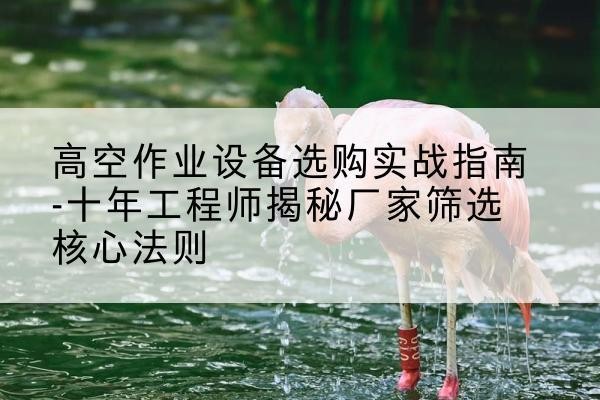 寿县剪叉式升降机厂家-高空作业设备选购实战指南-十年工程师揭秘厂家筛选核心法则